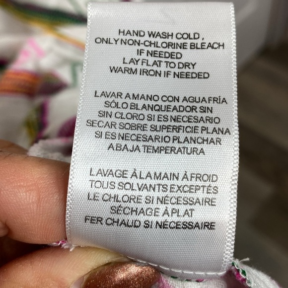 Revolve Velvet by Graham & Spencer Pink / Green Patterned long kaftan dress - XS - Picture 8 of 8